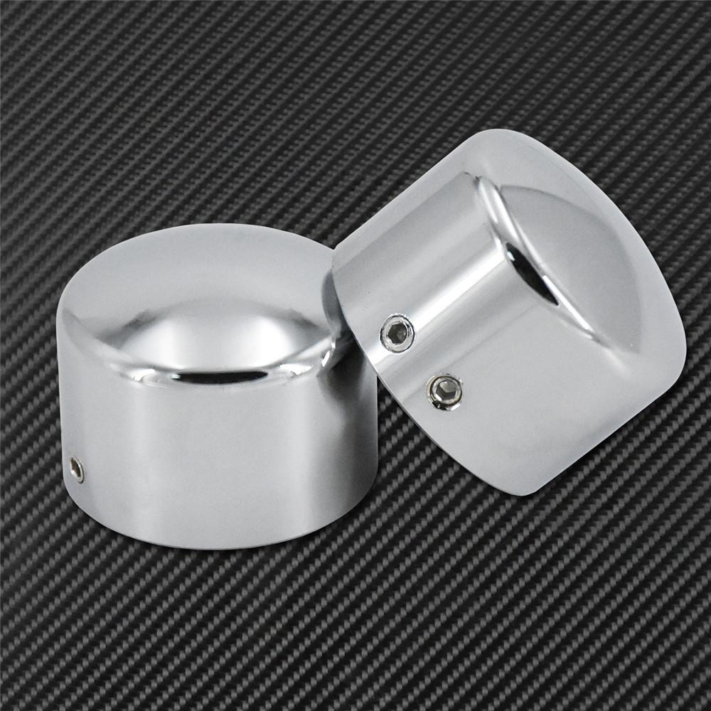 Motorcycle Front Axle Nut Cover Cap Bolt Aluminum For Harley Touring Electra Glide Softail Dyna Street Bob Fat Bob Sportster XL