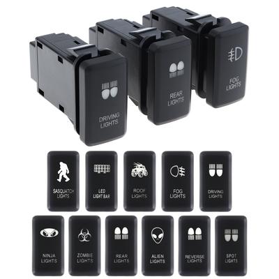 Bouton poussoir rétroéclairé bleu 12 V compatible avec Toyota Hilux / Prado 120