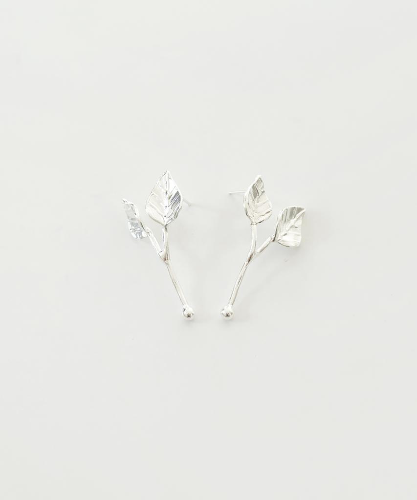 Still Instant Rose With Dew - Earring 04