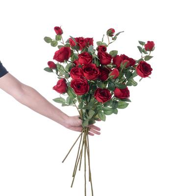 1 Pcs Realistic Artificial Long Stem Rose Artificial Roses Flower Silk Rose with Stem Valentine's Day Fake Roses Bouquet for Wedding Home Decoration