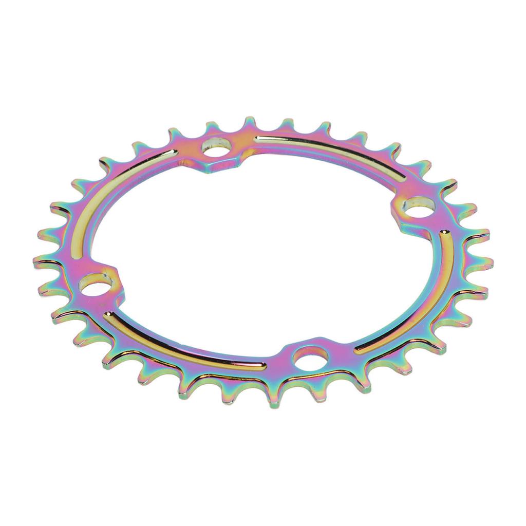 Mountain Bike Chainring Aluminium Alloy 32T Single Speed Oval Bike Positive Negative Tooth Disc Chain Wheel Chainring