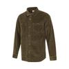 Polo Neck Sports Casual Multi-Pocket Long Sleeve Shirt Men Shirts Olive-Green A68W7-302