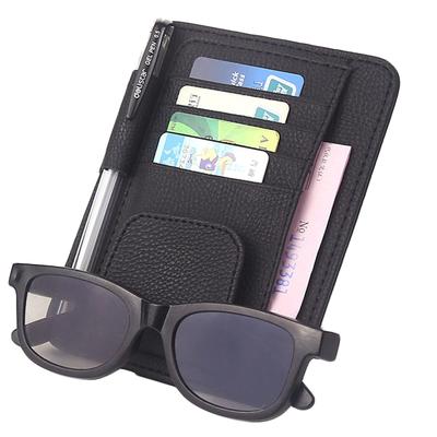 WUDQIJI Car Storage Sun Visor Card Sunglasses Car Sun Visor Card Small Multifunctional Car Easy Parking Small Items Pocket, Storage, Holder,