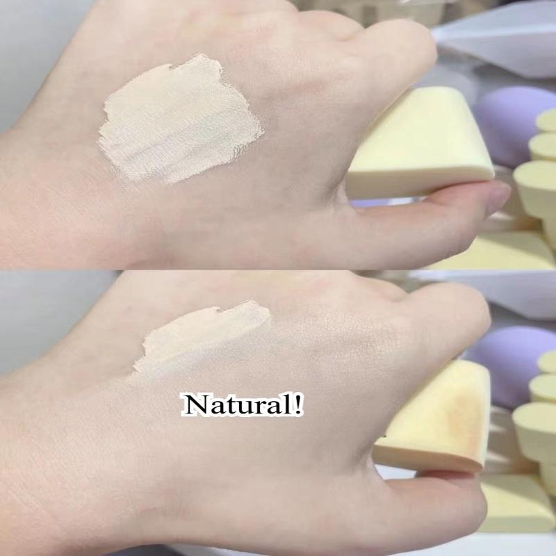 2 Pcs/set Yellow Soft Make Up Sponges Wet and Dry Use Puff Foundation Concealer Smearing Powder Puff Cosmetics Tool