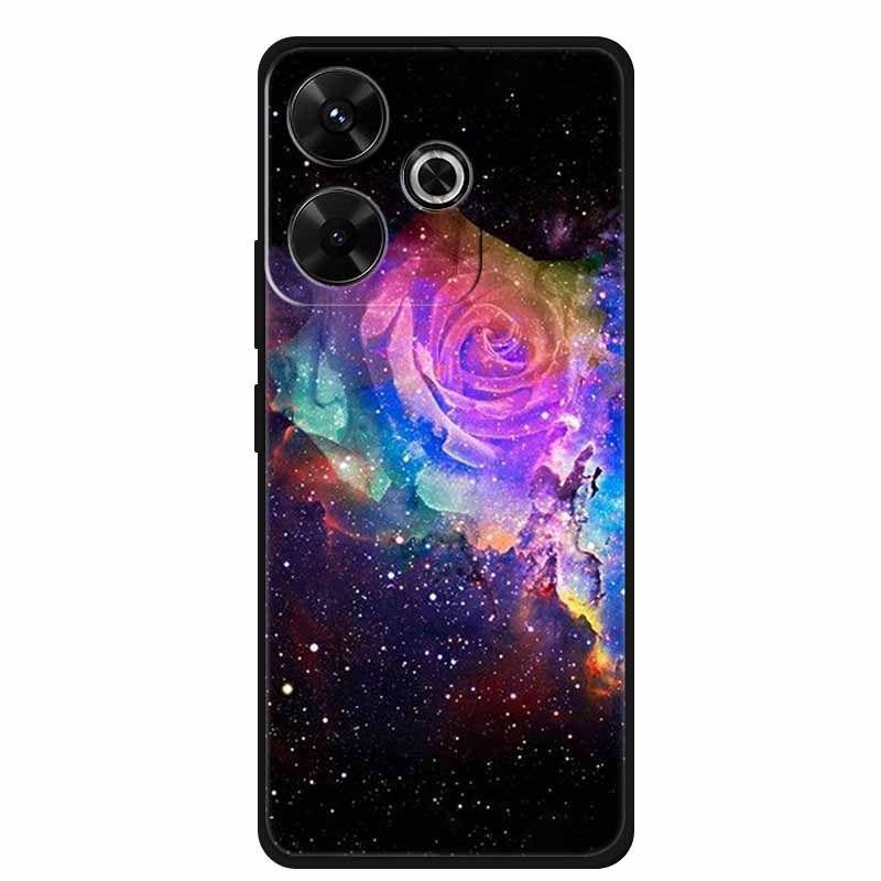 Phone Case For POCO M6 4G Back Cover Case M6Plus Black Silicone Soft Coque For Xiaomi Redmi 13 13x Poco M6 Plus Case M 6 Plus