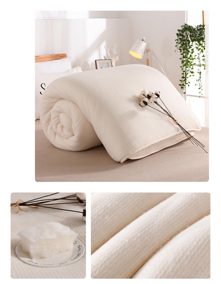 Xinjiang Cotton Comforter: All-Season Quilt with Cotton Batting for Students and Dorms