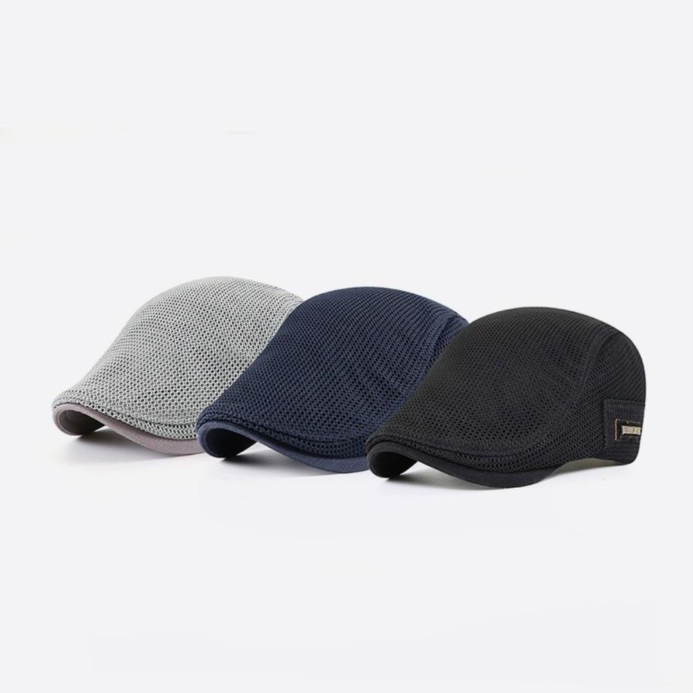 Mesh British Painters Hats Sun Protection Summer Flat Cap New Berets Hat Men