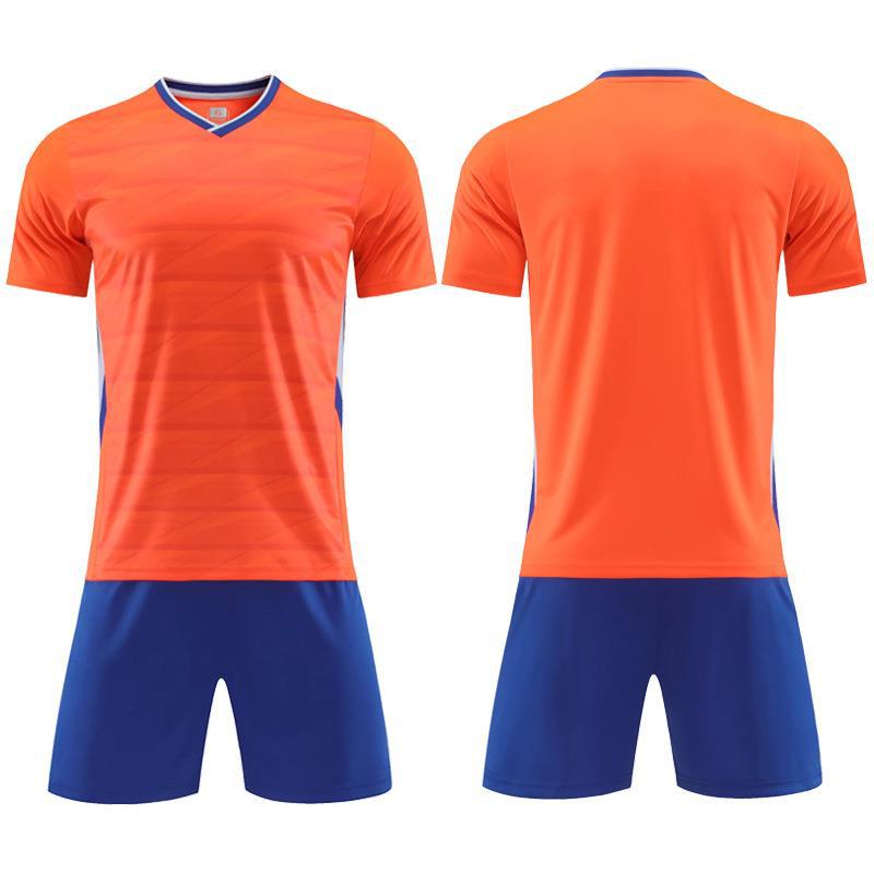 Voetbalpak Mannen Voetbal Sportkleding Kinder Trainingskleding Korte Mouwen Voetbalshirt Team Uniform