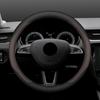 High Quality Leather Car Steering Wheel Cover Wrap for Skoda Octavia Rapid Superb Fabia Kodiaq Kamiq Anti-Slip Auto Accessories