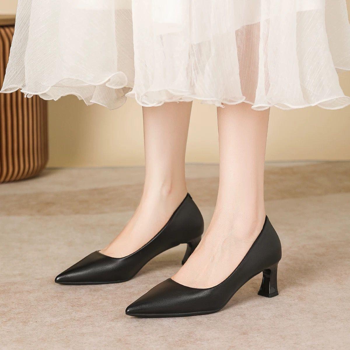 

Этикет Туфли на высоком каблуке для женщин-стюардесс, официальная одежда, профессиональная черная рабочая обувь 35 чёрный