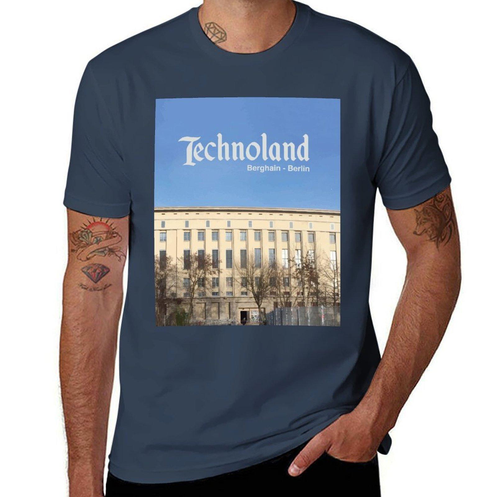 Technoland Berlin the Techno Meca For Techno djs TShirt t shirt man plain g man t shirts for men TShirt S