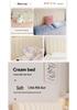 Soft Padded Bedside Cushion Headboard Cover - Washable & Simple Design for Double Beds