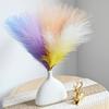 Simulated Reed Pampas Grass Artificial Plant Colorful Feather Decoration For Wedding Banquet Arrangement Shop Store Decor Props