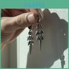 Geometric Zinc Alloy Hoop Earrings For Women With Moon Elements For Casual Wear
