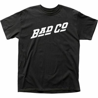 Bad Company Logo T Shirt Mens Licensed Rock N Roll Music Band New Black