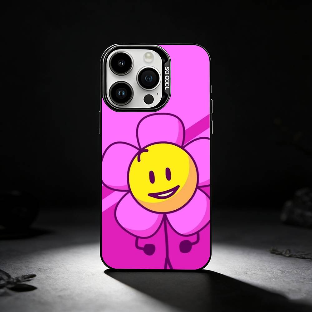 Bfdi B-Battle For Dream Island Phone Case For iPhone 17,16,15,14,13,12,11 Plus,Pro Max,XS,Colored Silver Phone Case