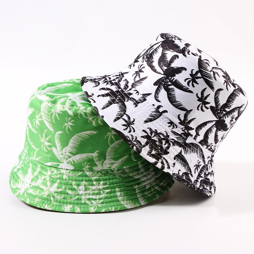 Stylish Summer Sun Hat With Coconut Tree Print For Men And Women