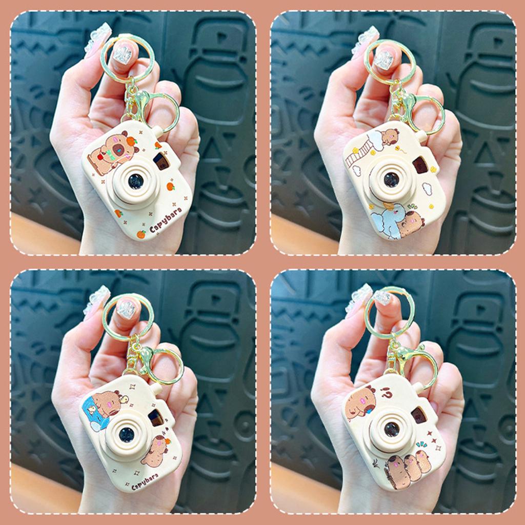 Creative Capybara Projection Camera Keychain With Built In Mini Projector For Young Adults And Anime Enthusiasts