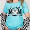 Baseball Mom Coquette T Shirt Game Day Vintage Slightly Graphic Fashion Casual Versatile Soft Stylish Homme