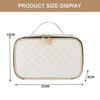 Laser Leather Diamond Plaid Cosmetic Bag, Portable Cosmetic Bag, PU Material