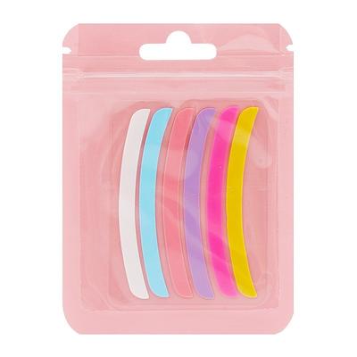Coussinet en Silicone Coloré pour Permanente de Cils Couverture Bande Courbée Bande en Silicone Auxiliaire Colorée pour Permanente de Cils