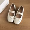 Retro French shallow mouth flat sole shoes women's 2025 new fashion summer ballet style with skirt Mary Jane women's shoes