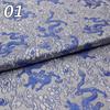 Chinese Traditional Embroidered Silk Brocade Dragon Pattern Fabric Tang Suit Hanfu Cheongsam Kid Wear Pillow Decoration Handmade