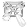 Personalized DIY Bow Series Charm Bracelet Flower Butterfly Heart Chain Bead Fit 9mm Bracelet Stainless Steel Valentine's Gift