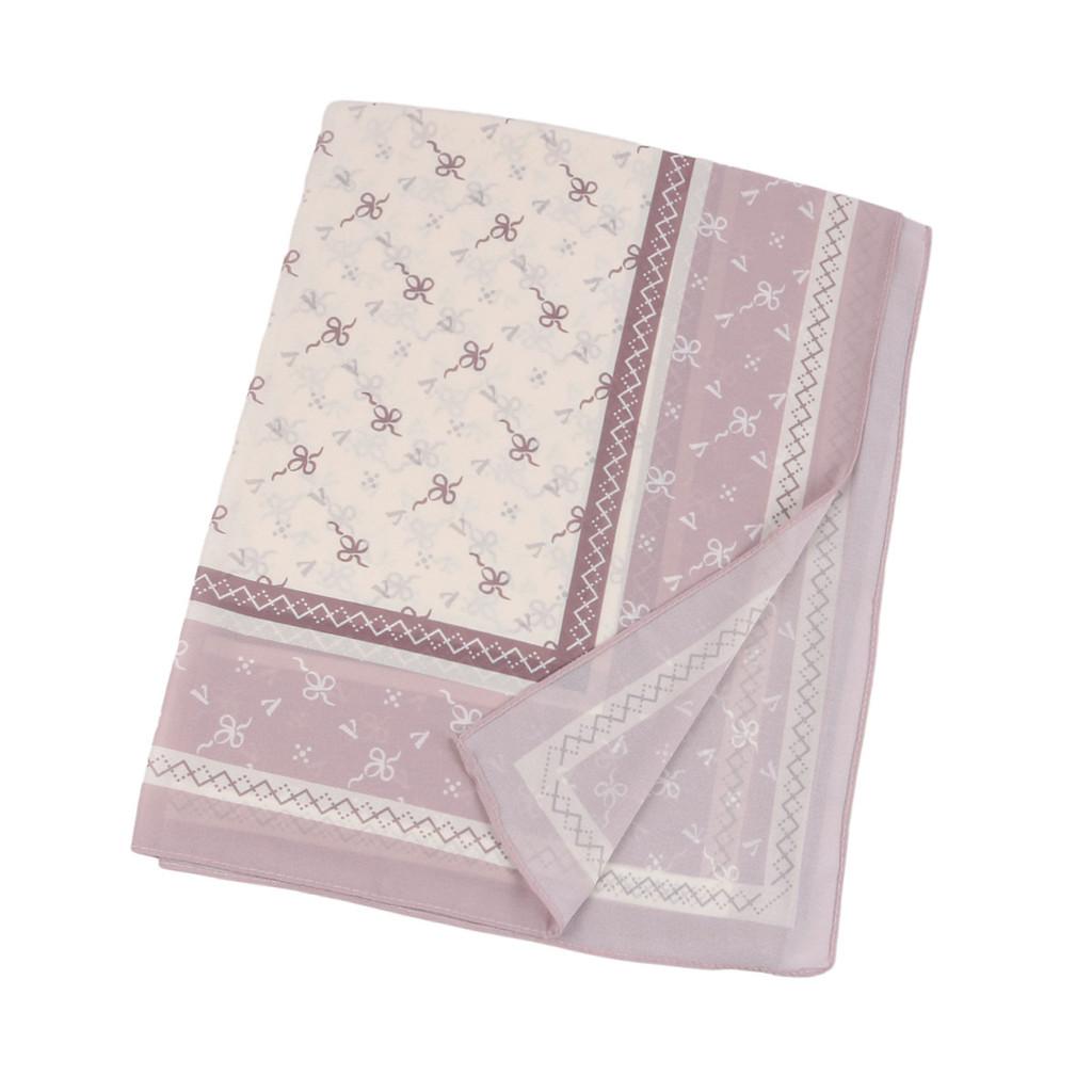Traditional Silk Satin Scarf With Woven Technique For Winter And Summer Wear розовый