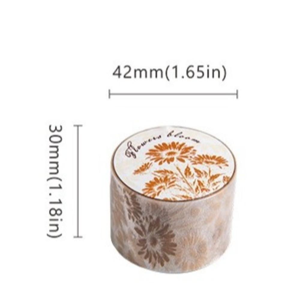 Decorative Adhesive Flowers Bloom Series Tape Collage Scrapbooking Tape  for Paper Craft