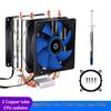X200 CPU Cooler Radiator Fan 2 Heat Pipes 3 Pin 2000RPM Quiet Cooling Fan for Intel LGA 1200/775/1150 X58 X79 Ventilador