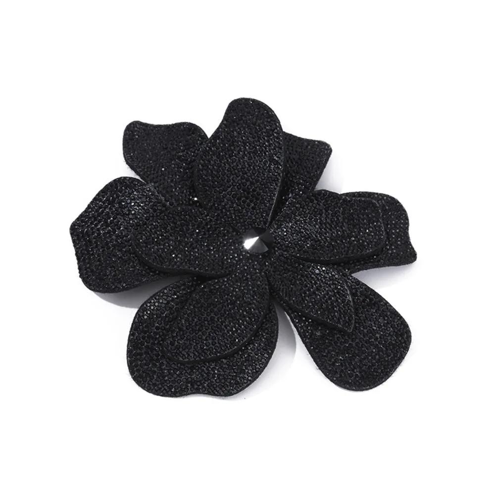 Three-dimensional Rhinestone Flower Patches Sparkling DIY Craft Sewing Supplies Sew-On Applique Embellishment