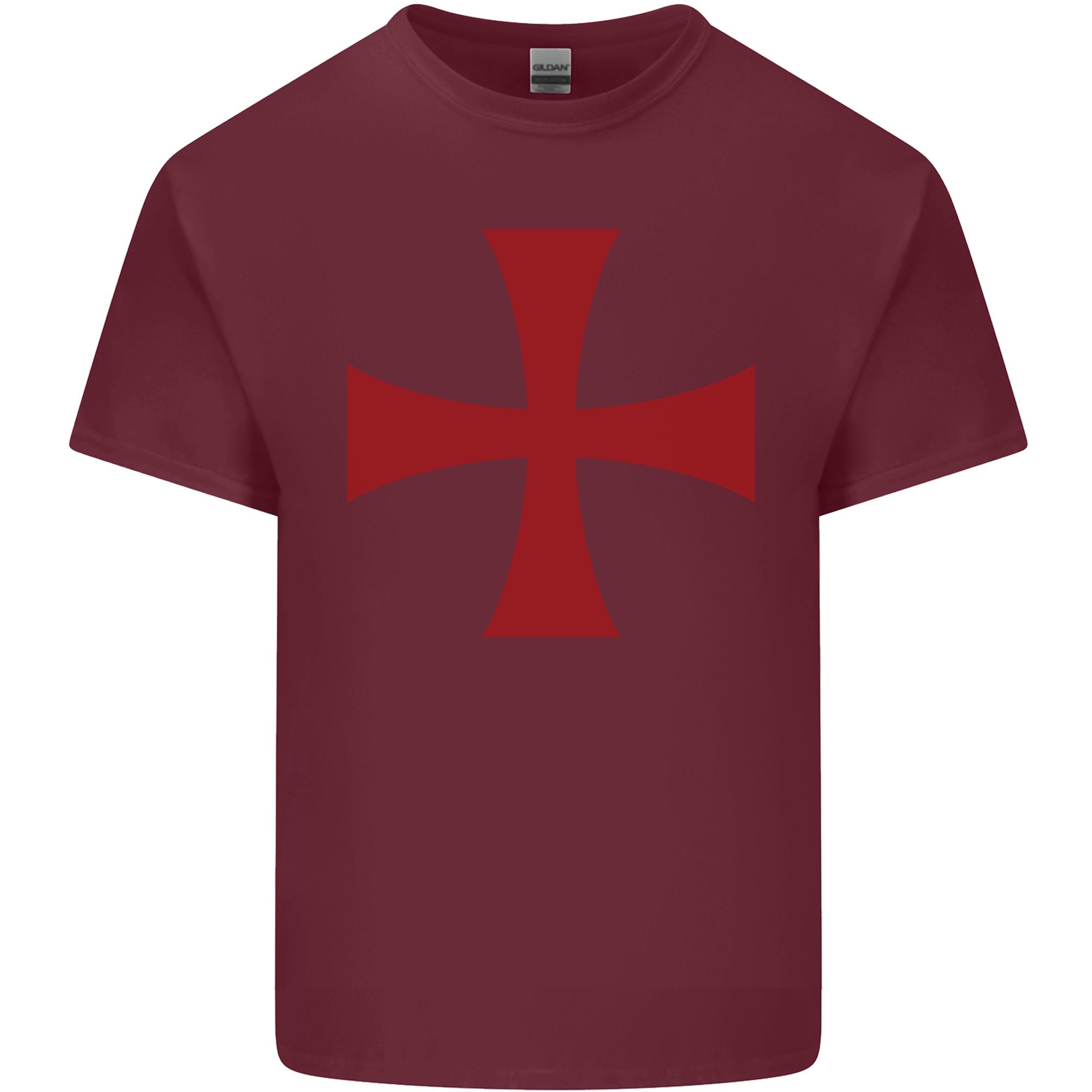 Knights Templar Cross Fancy Dress Outfit Unisexs Light Cotton TShirt S