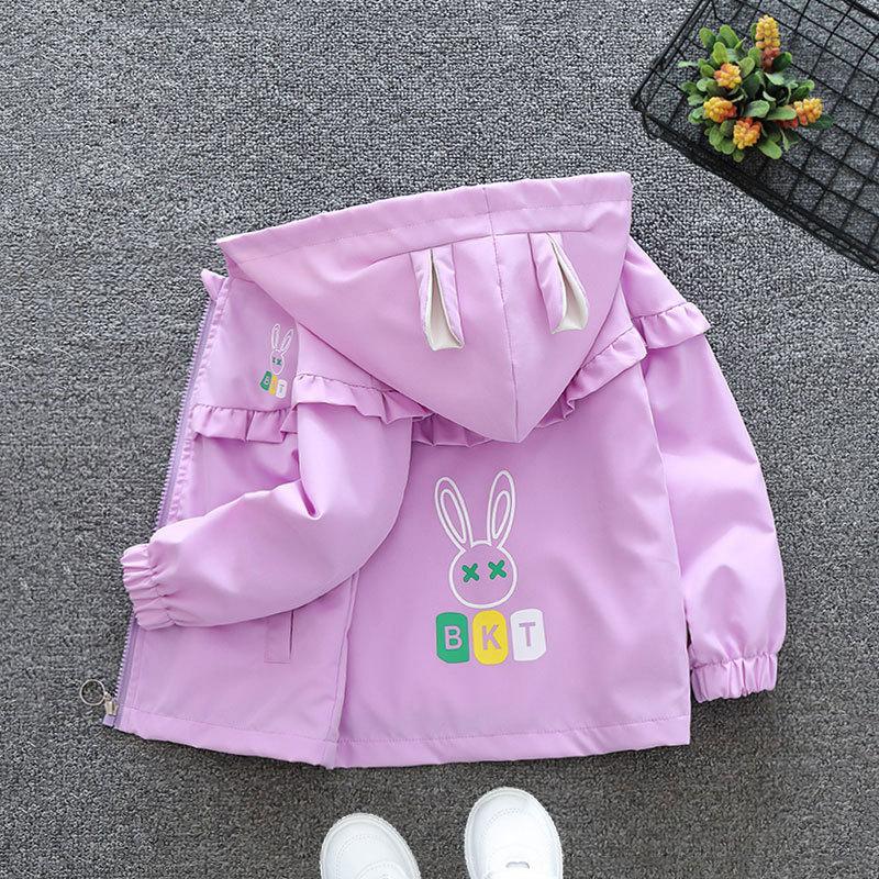 Cartoon Kapuzenoberteile Jungen und Mädchen Herbstjacke Frühling und Herbst Abschnitt der Kinder Herbst Dünne Jacke Kleines Baby