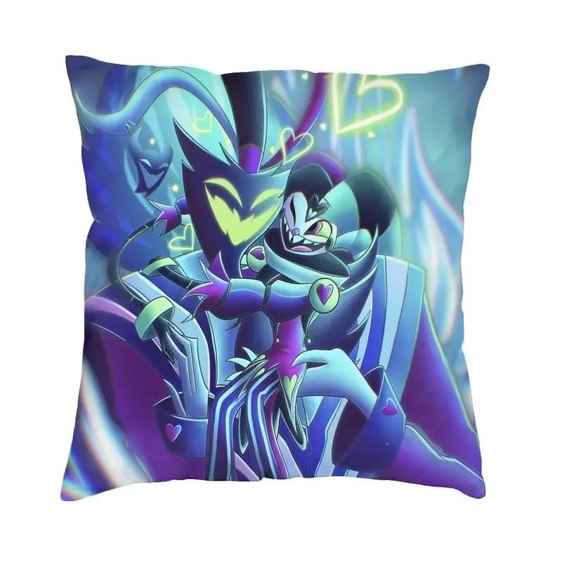 Anime Animated Movies Helluva Loona Cushion Cover Double-sided Print Throw Pillow Case for Sofa Pillowcase Home Decorative