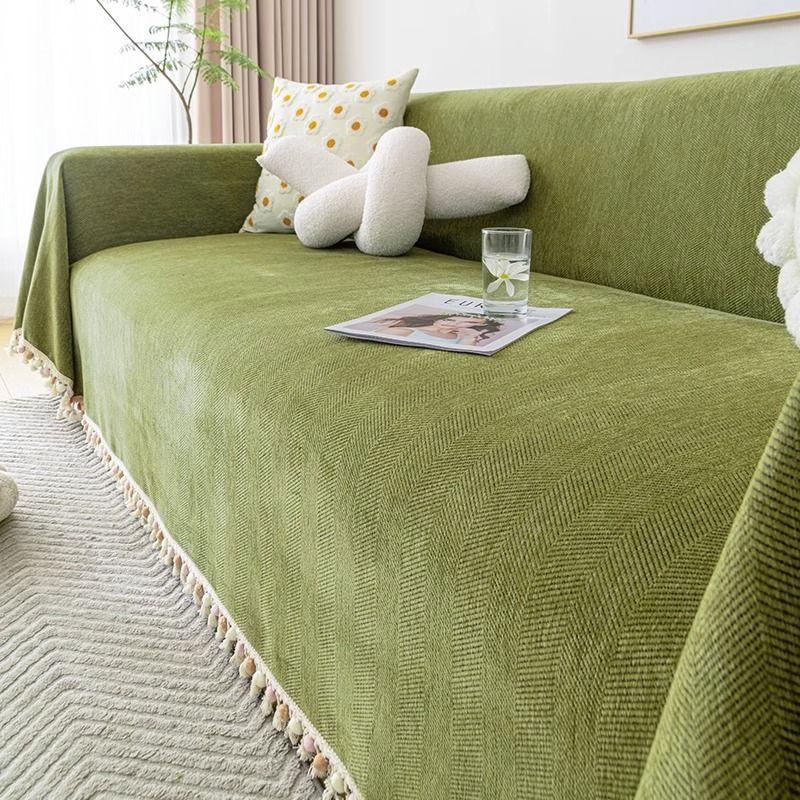 

Чехол для дивана с рисунком «елочка», тканевый чехол для дивана, подушка для четырех сезонов, универсальный высокий смысл, полностью покрытый чехол для дивана, подушка из синели 180*230cm