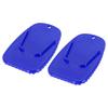 F FIERCE CYCLE Motorcycle Kickstand Pad Support Plate Pad Side Stand Extension Pad 4.5 X 4.3 Cm 2pcs Blue