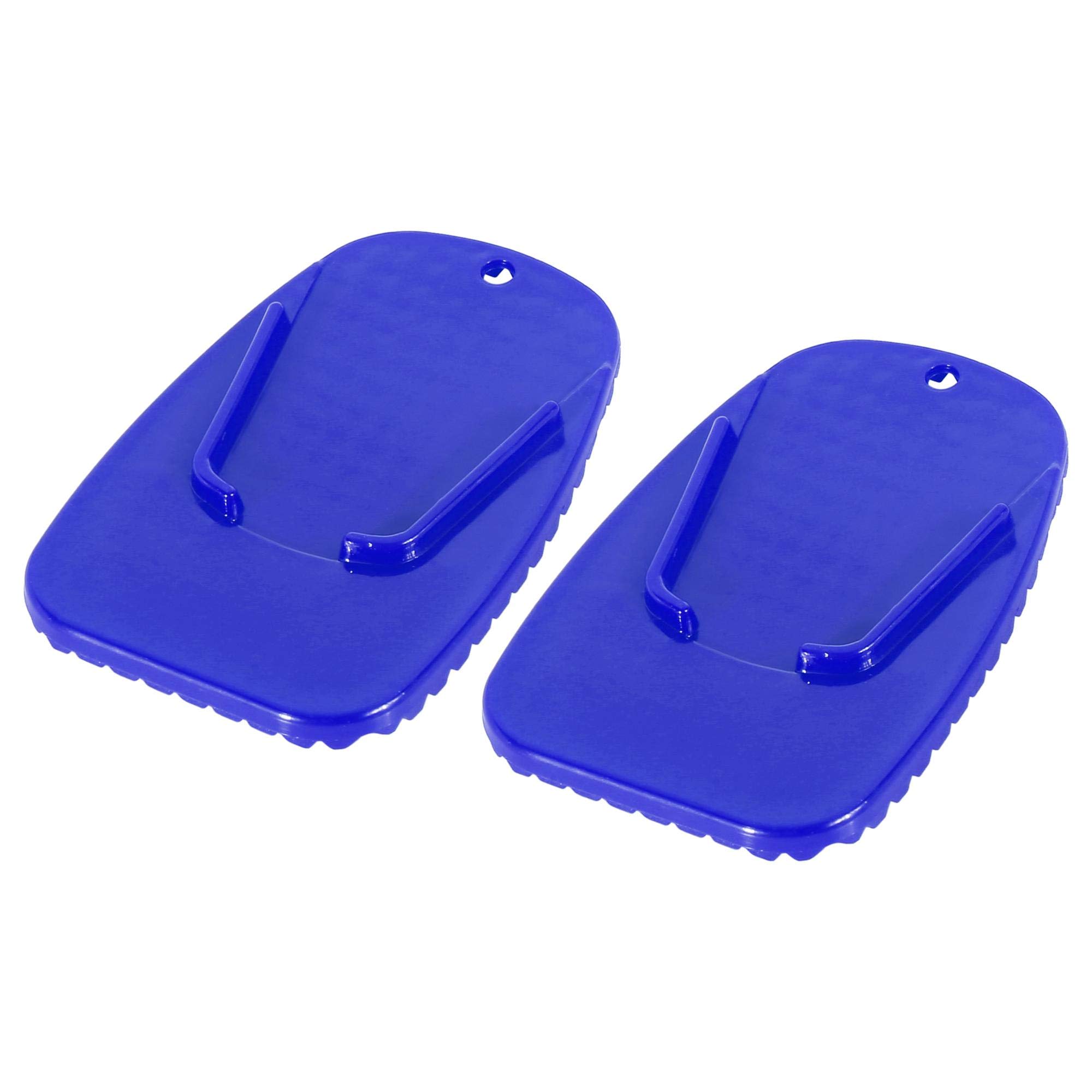 

F FIERCE CYCLE Motorcycle Kickstand Pad Support Plate Pad Side Stand Extension Pad 4.5 x 4.3 cm 2pcs Blue синий