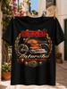 Antorcha Tricampeona Orange Motorcycle With Red Logo Gold Laurel Ribbon And Vintage Racing Unisex Unisex All Tshirt