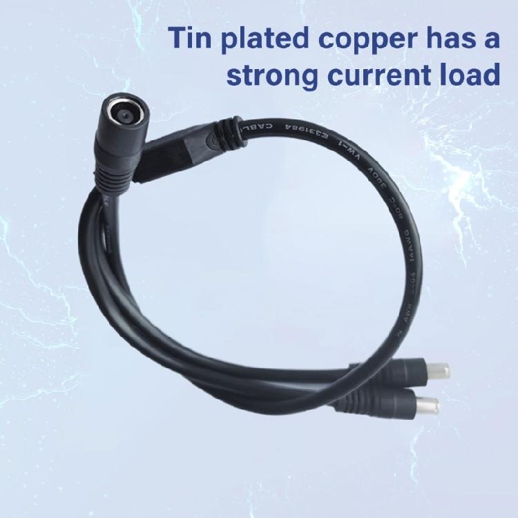 DC7909 Power Cord 1 Female to 2 Male Splitter DC8MM Extension for Solar Generators