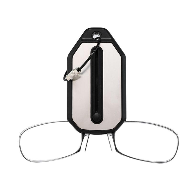 

Nose reading glasses, legless mini portable reading glasses keychain, reading glasses for the elderly, simple and modern reference for 45-49 years old [100 degrees]