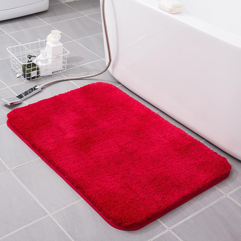 Thickened Velvet Carpet Kitchen Bathroom Absorbent Non-slip Mat