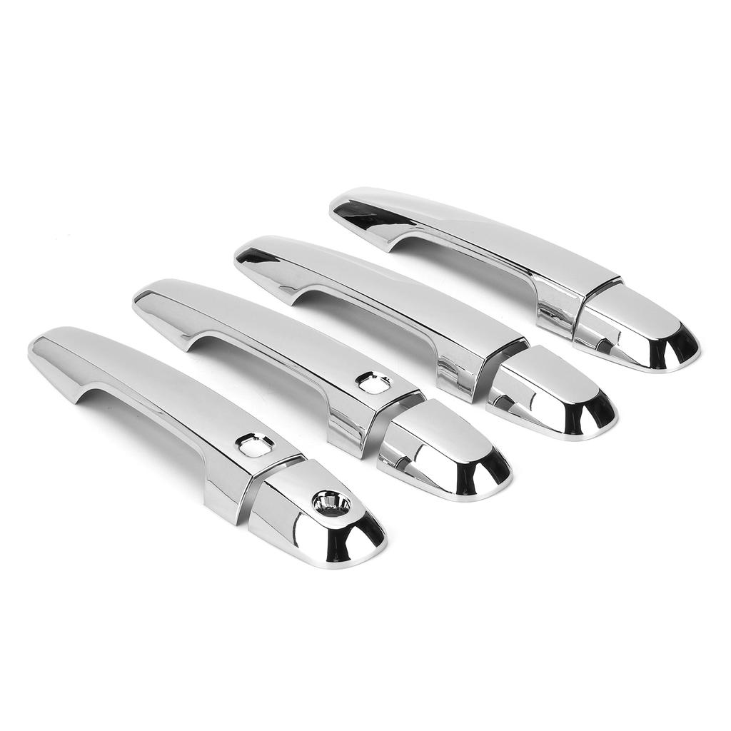 8PCS Set Car Exterior Door Handle Trim Replacement for Mitsubishi Pajero Montero Shogun Sport 2019‑2021Chrome