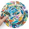 50 Sea Turtle Stickers: Cartoon Animals for Phone, Water Bottle, Guitar, Journal Decoration, Waterproof Color Art with Drip Glue