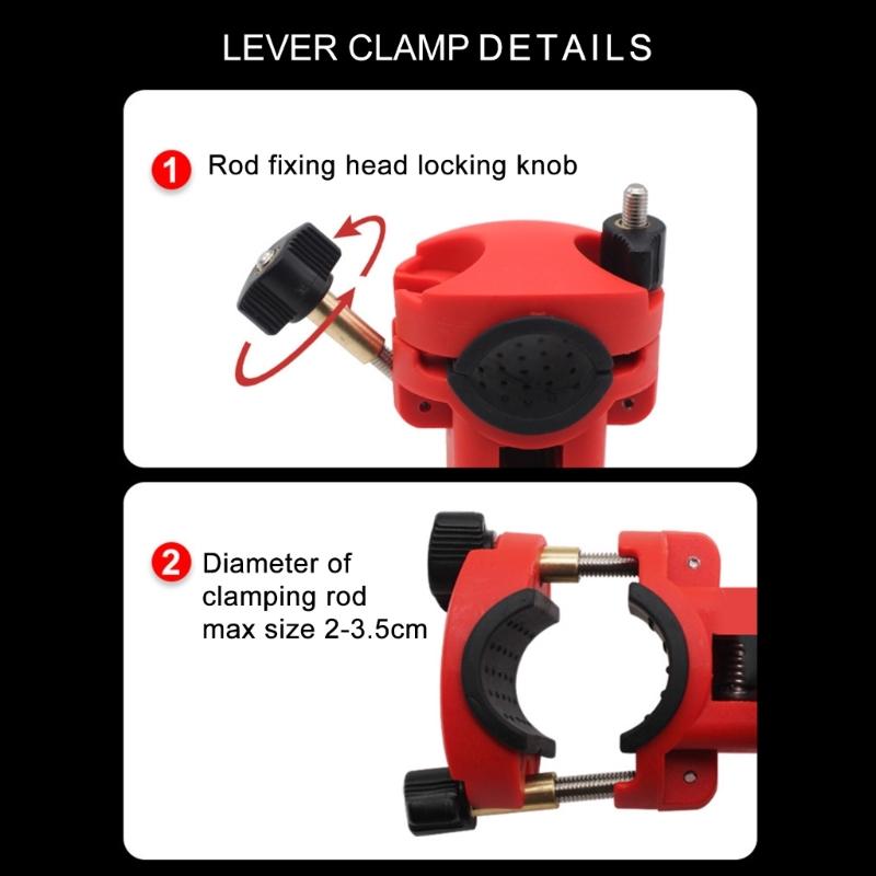 Fishing Rod Boats Clamps Fishing Rod Rack Fishing Rod Bracket Stainless Steel Fishing Rod Holder Fish On Rod for Boats