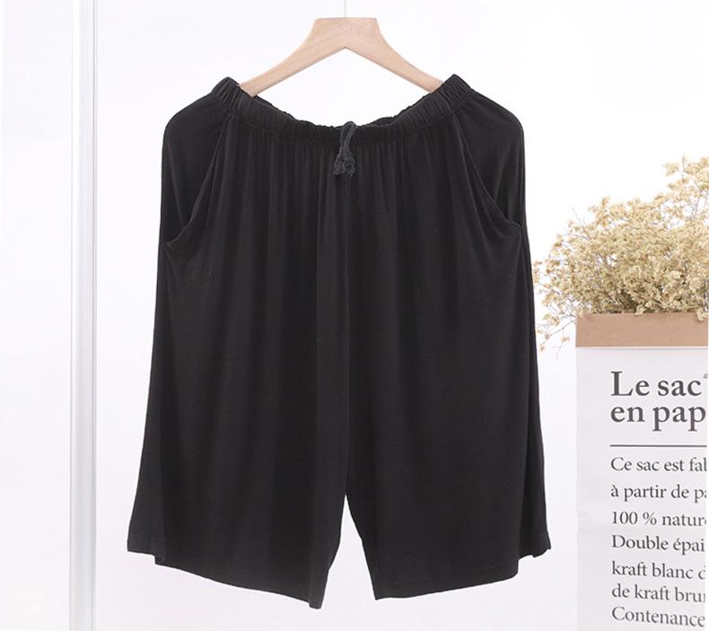 Męskie lekkie modalowe spodenki piżamowe na lato - Rozmiar Plus Size, Bardzo Szeroki Krój