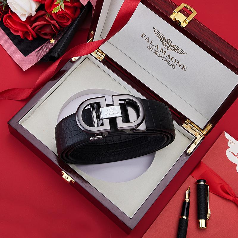 

Чоловічий ремінь Armani з автоматичною пряжкою з коров ячої шкіри - Повсякденна мода для молодих і чоловіків середнього віку 110 cm