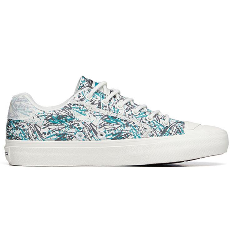 Anta Non-Slip Wear-Resistant Low-Top Canvas Shoes Women Sneakers White Green 122228077S-3