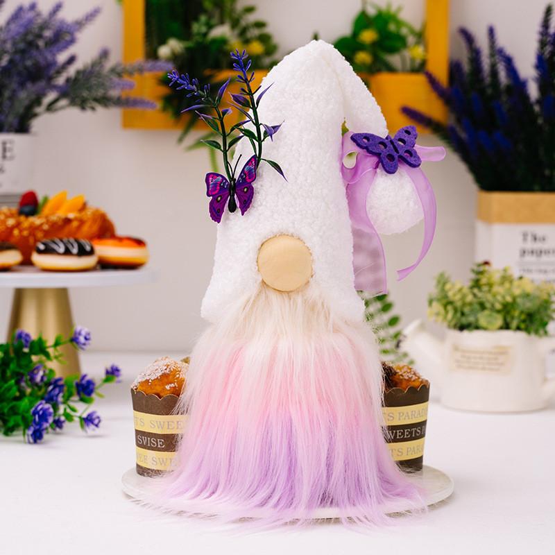 Butterfly Elegant Lavender Plush Doll For Mothers Day Unique Decorative Accent Piece