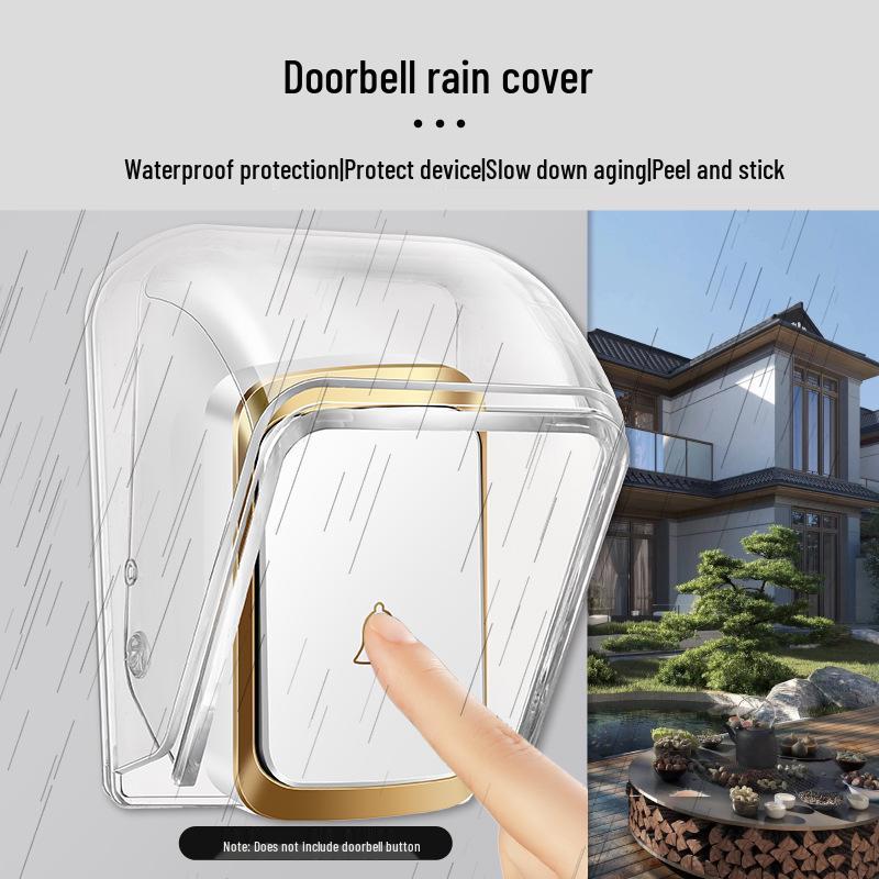 Transparent Waterproof Outdoor Wireless Doorbell Rain Cover
